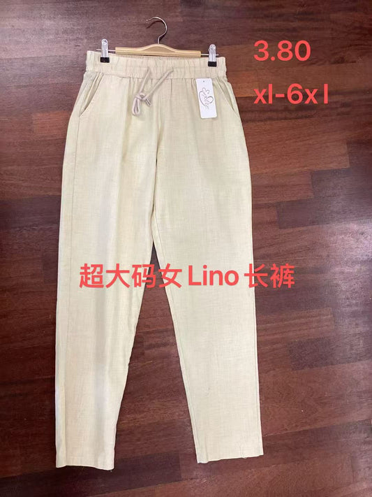 超大码女Lino长裤